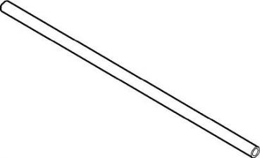 ORGA-LINE Querrelingstange für METABOX,  bis KB=1200 mm, zum Ablängen, cremeweiß